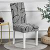 Elastic Dining Chair Cover Printing Spandex Removable Chair Slipcover For Kitchen Wedding Hotel Banquet Room Seat Case Cover for Home