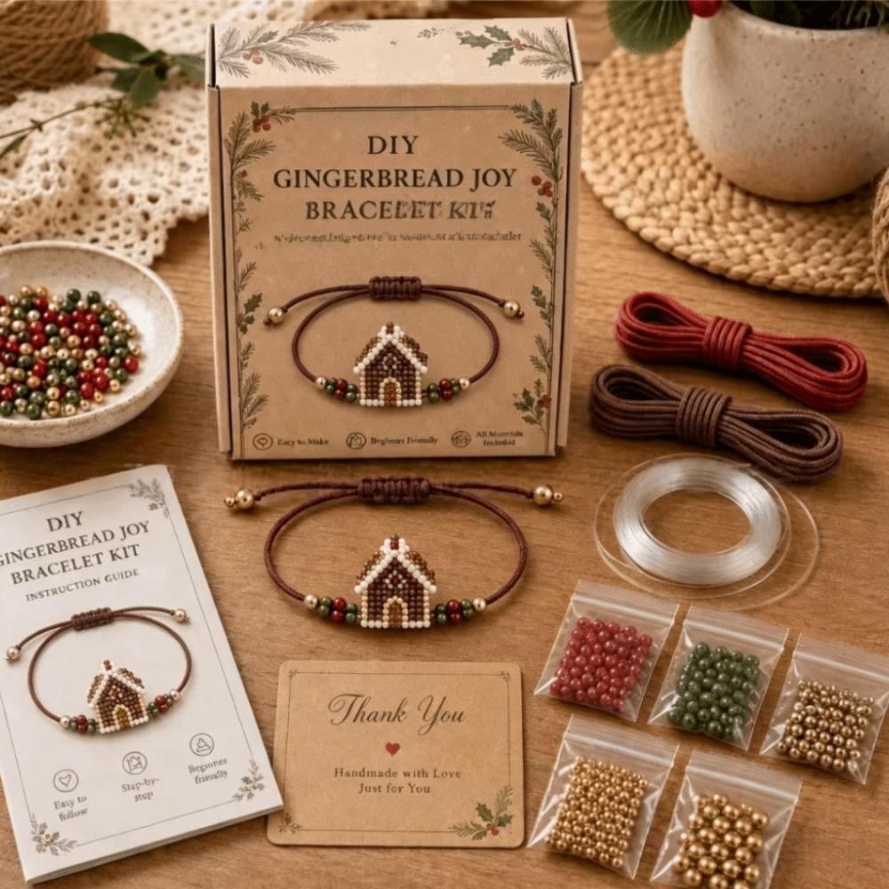 Handmade Hand Jewelry Craft Set Bead Christmas Bracelet Kit Creative DIY Bracelet Making Kit Girl