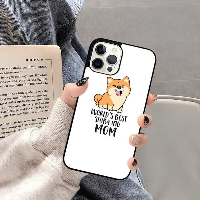 

Cute Kawaii Shiba Inu Phone Case Back Cover for iPhone 17 Air 16 15 14 13 11 12 Pro Max Plus Shell Coque iPhone 13