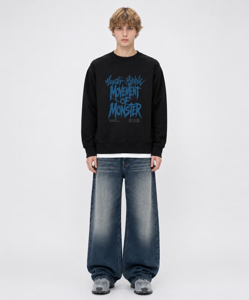 MONSTER REPUBLIC Rogue Movement Ink Blue Sweatshirt Black_3198