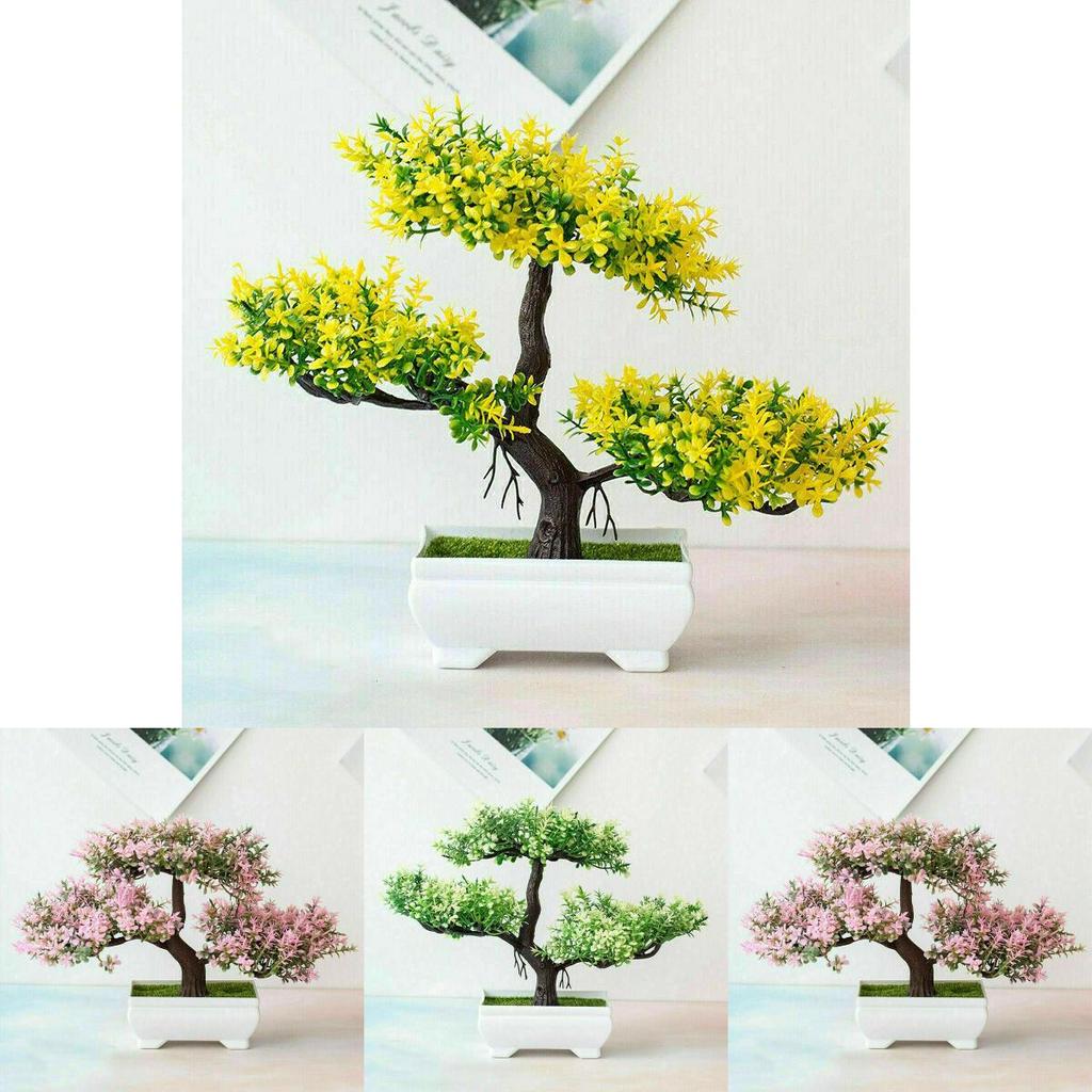 High-quality Realistic Artificial Bonsai Pine Tree Pot Plant For Elegant Home Decor