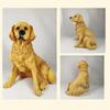 Waterproof Resin Dog Sculpture Rustic Design Puppy Resin Light Outdoor Dog Sculpture  Patio Decor