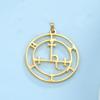 Dawapara Lilith Sigil Pendant Solomon Demon Seal Marbas Pagan Amulet Mythology Stainless Steel Charms for Jewelry Making