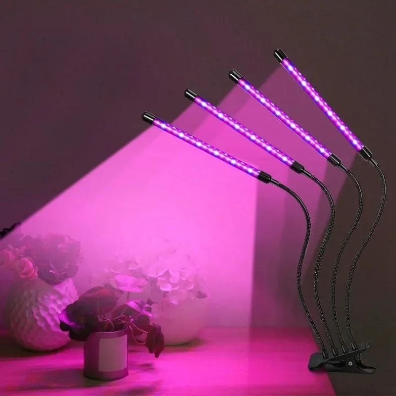 LED Full Spectrum Red Blue Grow Light,10 Dimmable Levels Plant Lamp for Hydroponic Greenhouse Indoor Vegetable Flower Potted Plant Cultivation