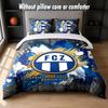 FC Zürich Design Bed Bedding Set 1 Duvet Cover + 2 Pillowcases Soft Breathable Household Bed Linens