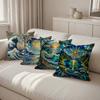 Kissenbezug im BuntglasstilGeeignet für Sofa, Auto, Schlafzimmer, dekorativer Kissenbezug