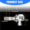 2pcs 9005 LED Auto Bulbs Bright Illumination Energy Saving Tech Universal Vehicle Application Efficient Heat Dissipation