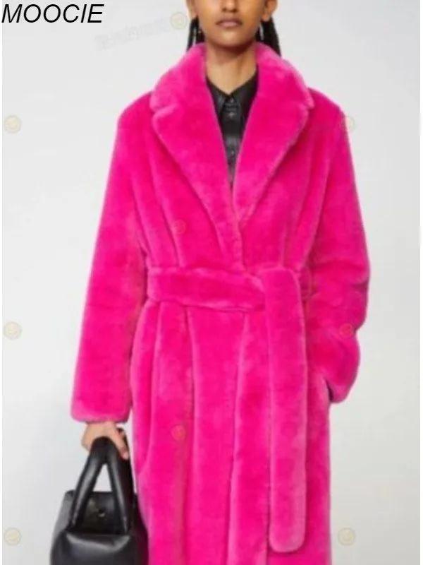 Winter Faux Rabbitcoat Faux Mink Faux  Coat For Women