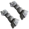 Lamb Fleece Trim Padded Puffer Leg Warmers with Cute Plush Balls for Women Warm Thermal Quilted Boot Cuffs Foot Covers