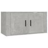 2 Piece TV Cabinet Set Concrete Grey Particleboard