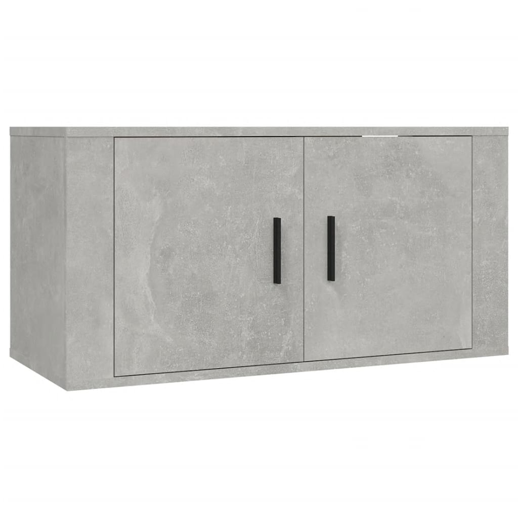 2 Piece TV Cabinet Set Concrete Grey Particleboard