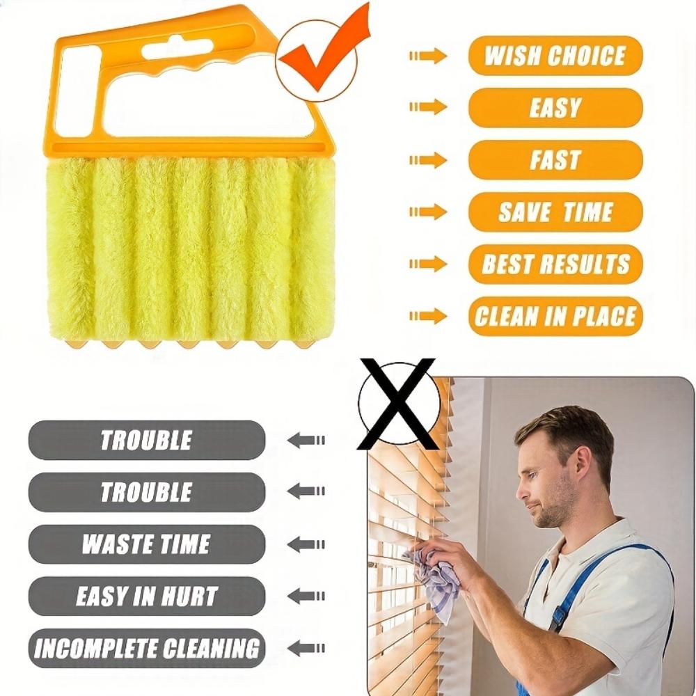 Microfiber Washable Window Cleaning Brush That Easily Collects Dust and Cleans Blinds