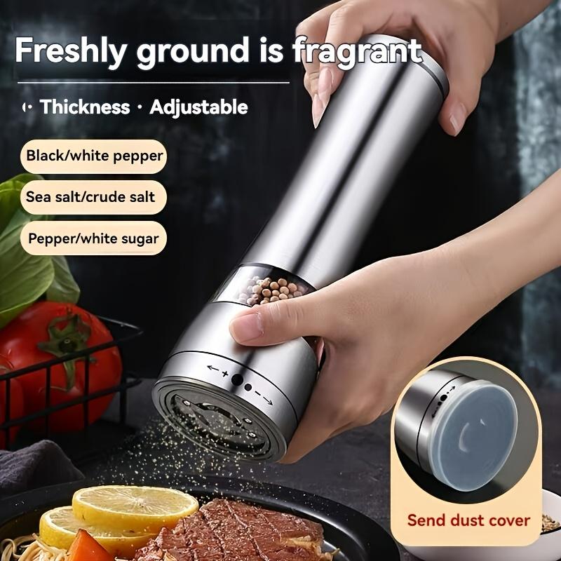 Stainless Steel Manual Pepper Grinder with Ceramic Core for Salt, Pepper, and Spices