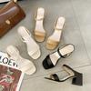Womens Flat Sandals With Breathable Pu Upper For Daily Casual Wear