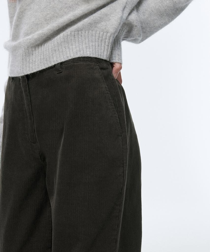 MUSINSA STANDARD WOMAN Women'S Wide Corduroy Pants [Dusty Khaki]