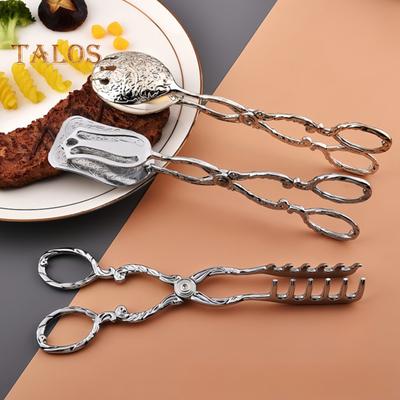 Ekmek Maşası Kek Kelepçesi Arap Vintage Stil Büfe Kelepçeleri Mutfak için Barbekü Servis Maşası Ev Kek Pişirme Tatlılar Salata Kızartma Izgara