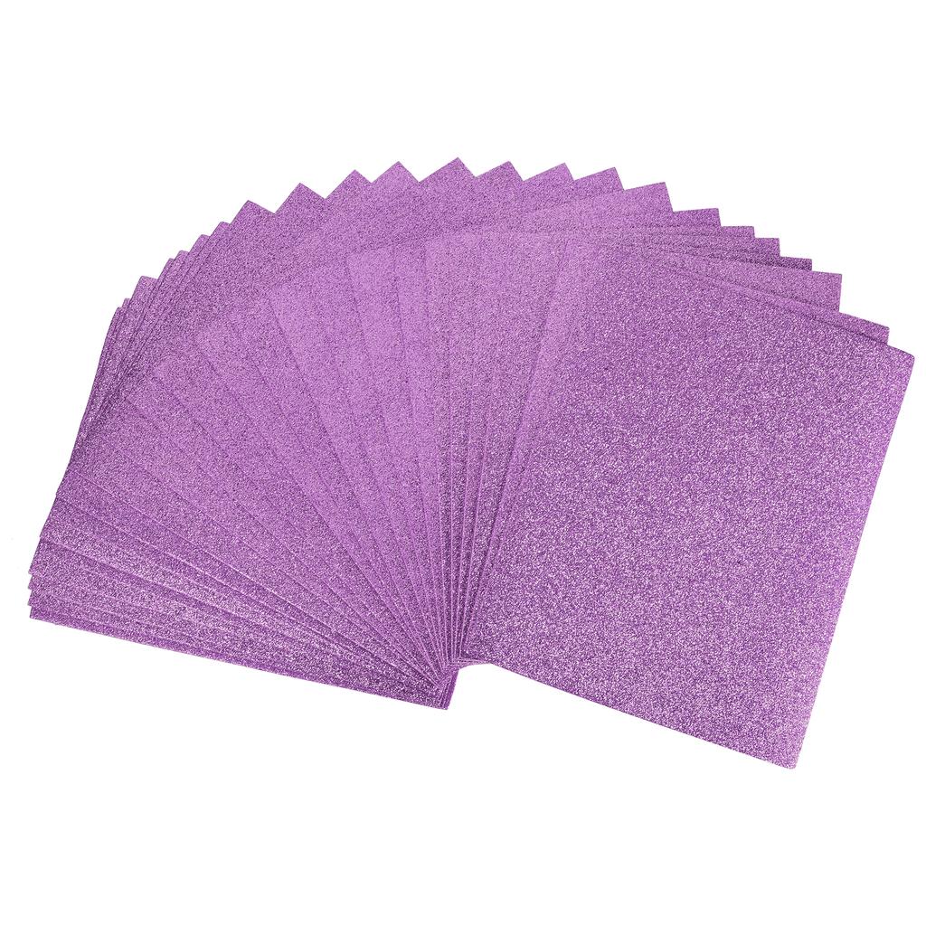 24pcs Glitter EVA Foam Sheets Paper Sheet Sponge Soft Touch Arts Crafts for Crafts DIY Projects 11 x 8 Inch 2mm Thick