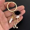 New Syringe Stethoscope Mask Nurse Cap Keychains for Men Women Bag Car Pendant Alloy Medical Tools Doctor's Day Gift Bag Charm