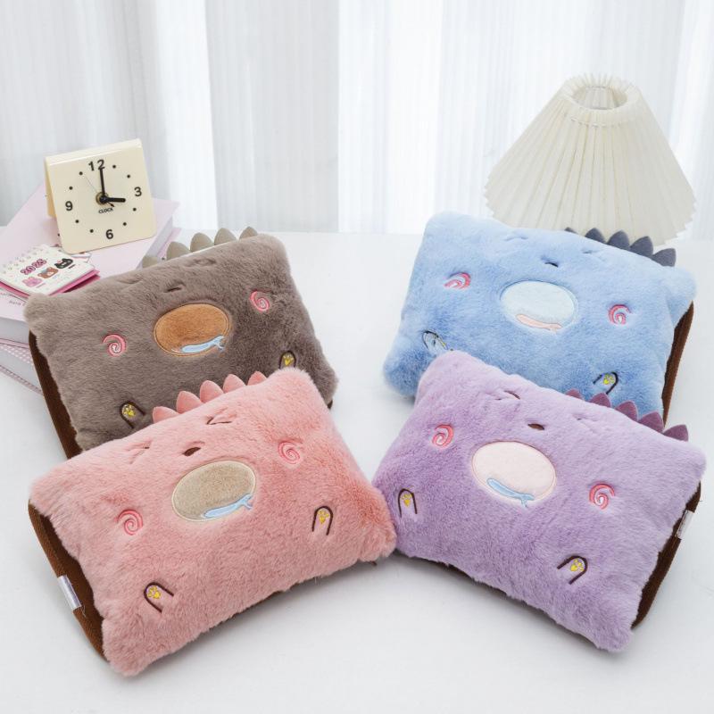 Electric Hot Water Bottle: Safe, Explosion-Proof, Auto Power-Off, Double Hand Inserts, Washable, Baby-Friendly