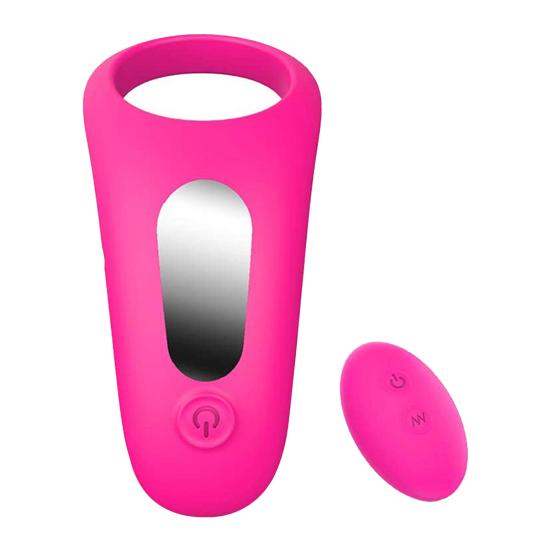 Wireless Remote Control Vibrating Cock Ring Multi-Speed Delay Ring Silicone Body-Safe Waterproof Discreet Adult Toy for Couples