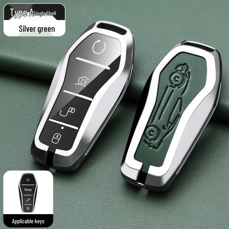 BYD Han, Tang DM, Qin PLUS, Song Pro/Max, Yuan Car Metal Key Case (2021 Model)