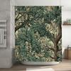 Vintage Style Tree Branch Printed Shower Curtain for Bathroom Decoration Home Decor