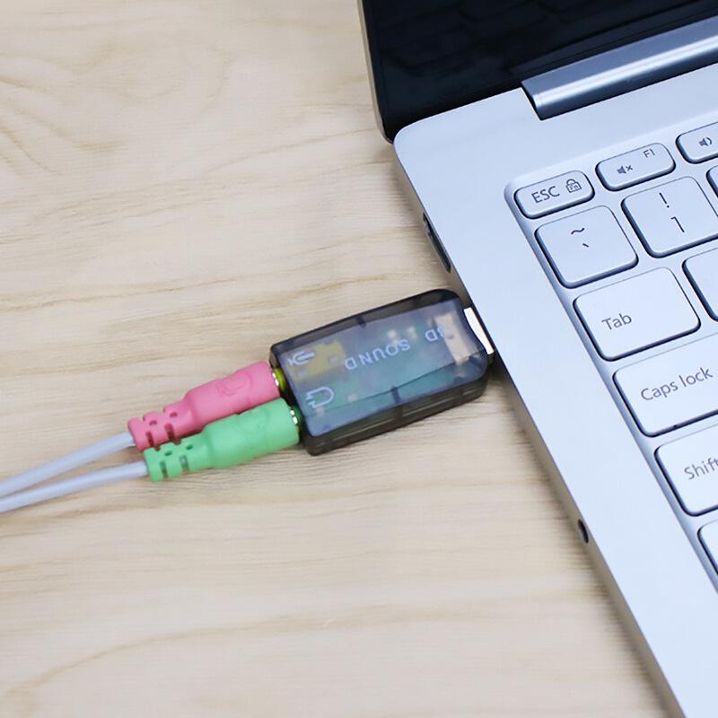 Yushuo USB Plug-and-Play Externer Soundkartenadapter