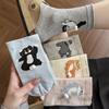Breathable Comfortable Cartoon Cat Socks Soft Mid Calf Socks New Couple Socks  All Seasons