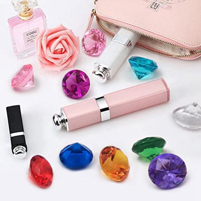 100 st Klara Akryldiamanter 25 mm Bröllopsbordsströssel Ädelstenar Konfetti för Vasfyllning, Blomsterdekoration, Dekorationer för Möhippa, Mittpunkter för Hemmet