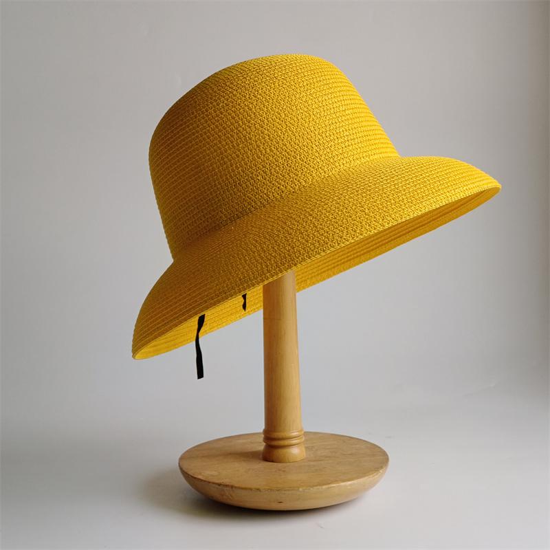 Straw Hat Women Summer Big Brim Travel Sunscreen Hepburn Wind Visor Holiday Beach Hat Foldable Versatile Hat Women