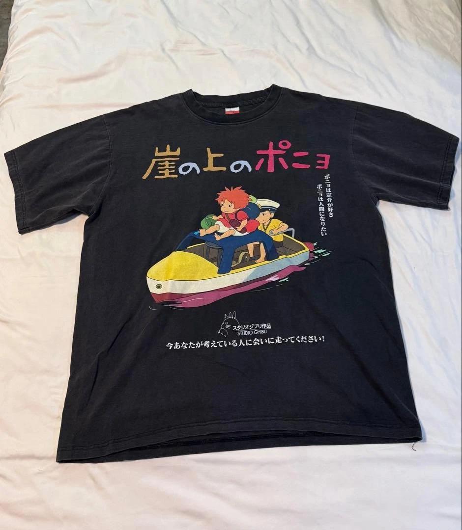 Футболка Studio Ghibli Ponyo Черная XL Винтажная Аутентичная Ограниченная Серия 4XL