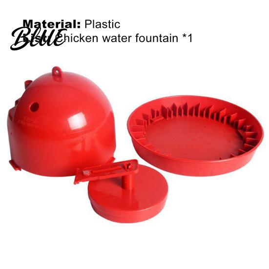 Water Feeder Chick Drinking Bowl High Capacity Automatic Plastic Detachable Poultry Waterer