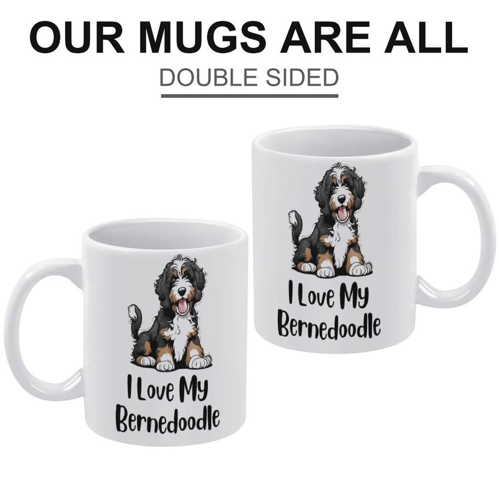 1pc 11oz Funny Printed Coffee Mug, Double-Sided Design, For Hot Drinks, Office, Home Kitchen, Perfect Useful Gift for Friends or Coworkers