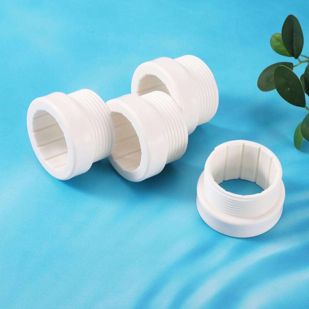 4pcs Pool Umbrella Stabilizer Adapter, Plastic Threaded Pool Umbrella Sleeve Umbrella Pole Insert Stabilizer for 1.5 inch Umbrellas Insert Outdoor