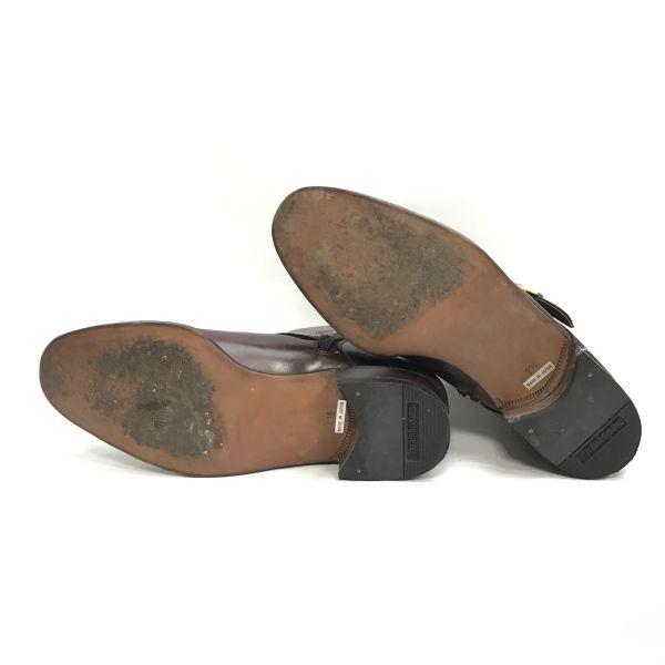 Munsingwear Leather Engineer Long Boots Brown Size 7.5 25.5cm Made in Japan(USED)