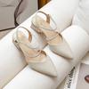 Women's Large Size Summer Sandals Feet Fat Instep Wide High Baotou Thick Heeled High Heels