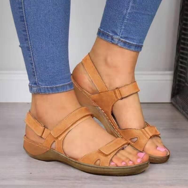 New Women 'S Sandals Flat Open Toe Shoes Women 'S Casual Platform Women 'S Retro Sandals Women