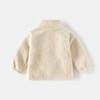 Children's Jacket 2024 Autumn New Granular Fleece Stand-up Collar Solid Color Baby Thickened Children's Zipper Shirt