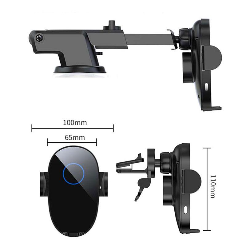 

Беспроводное зарядное устройство 15 Вт, автомобильный держатель для телефона, индукционный датчик Ци, подставка для быстрой зарядки, крепление для Samsung, Huawei, iPhone 13, 12, 11, 8