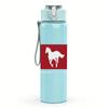1PC Red Horse Minimalist Western Flag Print 750ml Portable Sports Water Bottle Leakproof Gym Outdoor Travel Drink Cup