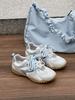 Summer pair of shoelaces German training shoes women's leather 2025 new comfortable and lightweight casual shoes breathable platform sports board s