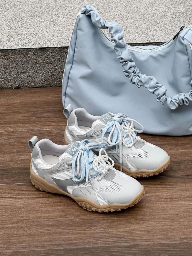 Summer pair of shoelaces German training shoes women's leather 2025 new comfortable and lightweight casual shoes breathable platform sports board s