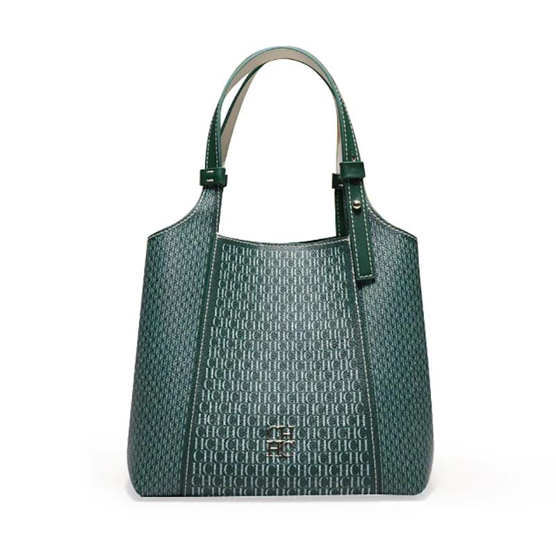 

Ch высококачественная модная сумка с буквенным принтом, женственный темперамент, высокое качество, универсальная женская сумка через плечо