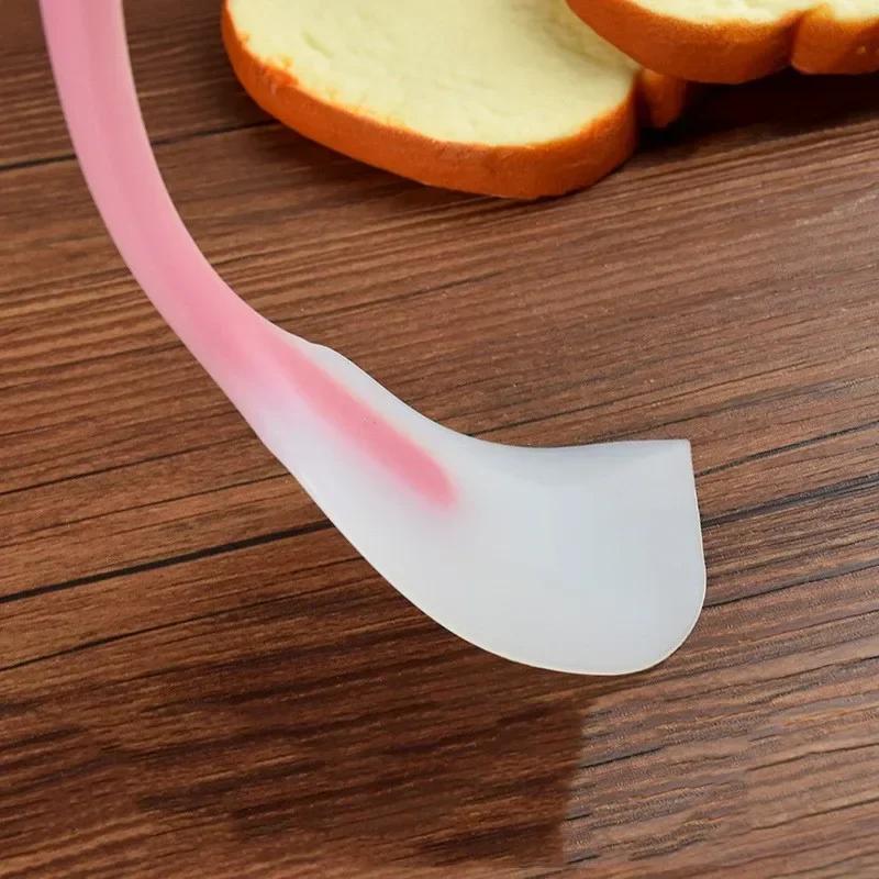1 Adet Silikon Krem Spatula Mini Yarı Saydam Pişirme Spatulası Isıya Dayanıklı Tereyağı Spatulası Mutfak Gereçleri Pişirme Araçları