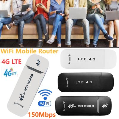 150Mbps Wireless WiFi Mobile Router 4G LTE USB Modem Dongle SIM Card Network Card Pocket WiFi Hotspot Router for Home Office