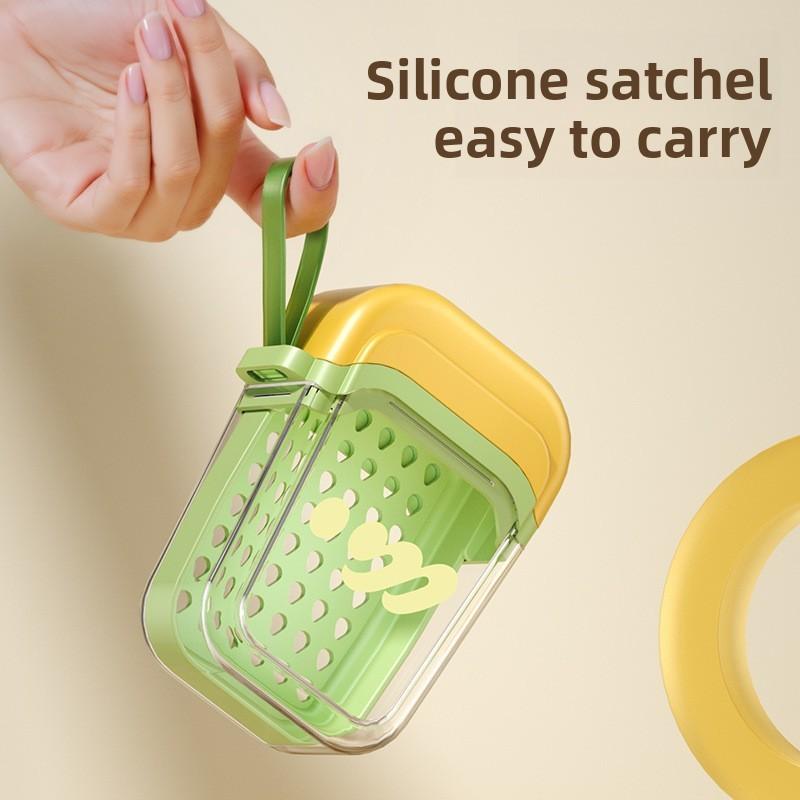 Portable Dopamine Soap Box With Lid For Travel And Storage