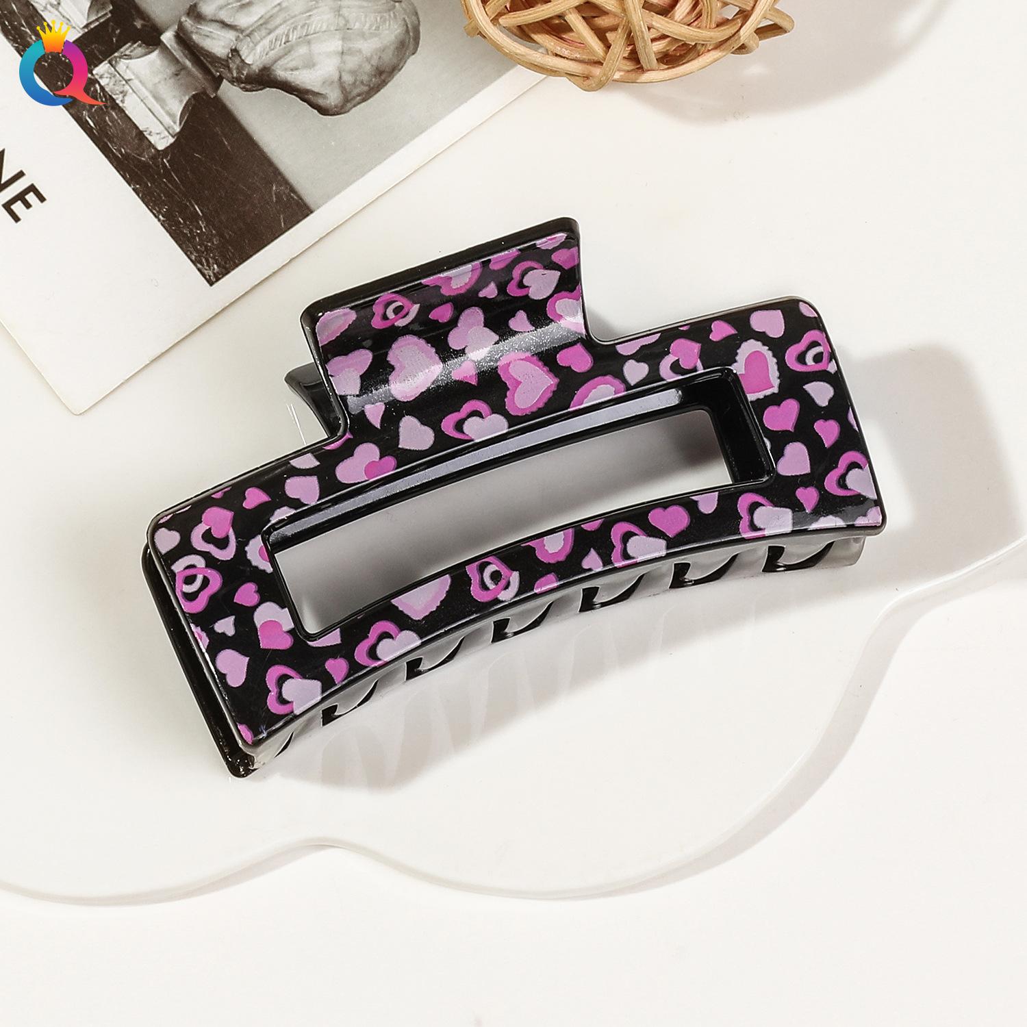 

Заколка для волос с принтом «Акула» Заколка «Леопард» Большая летняя заколка Аксессуары для волос 1pc