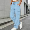 Cargo Sweatpants for Women Baggy Wide Leg High Waist Parachute Pants