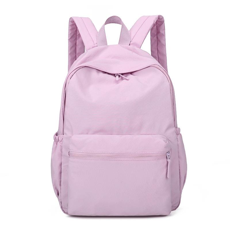 

Large Capacity Lightweight Travel Backpack Outdoor Water-Repellent Nylon Backpack світло-фіолетового кольору