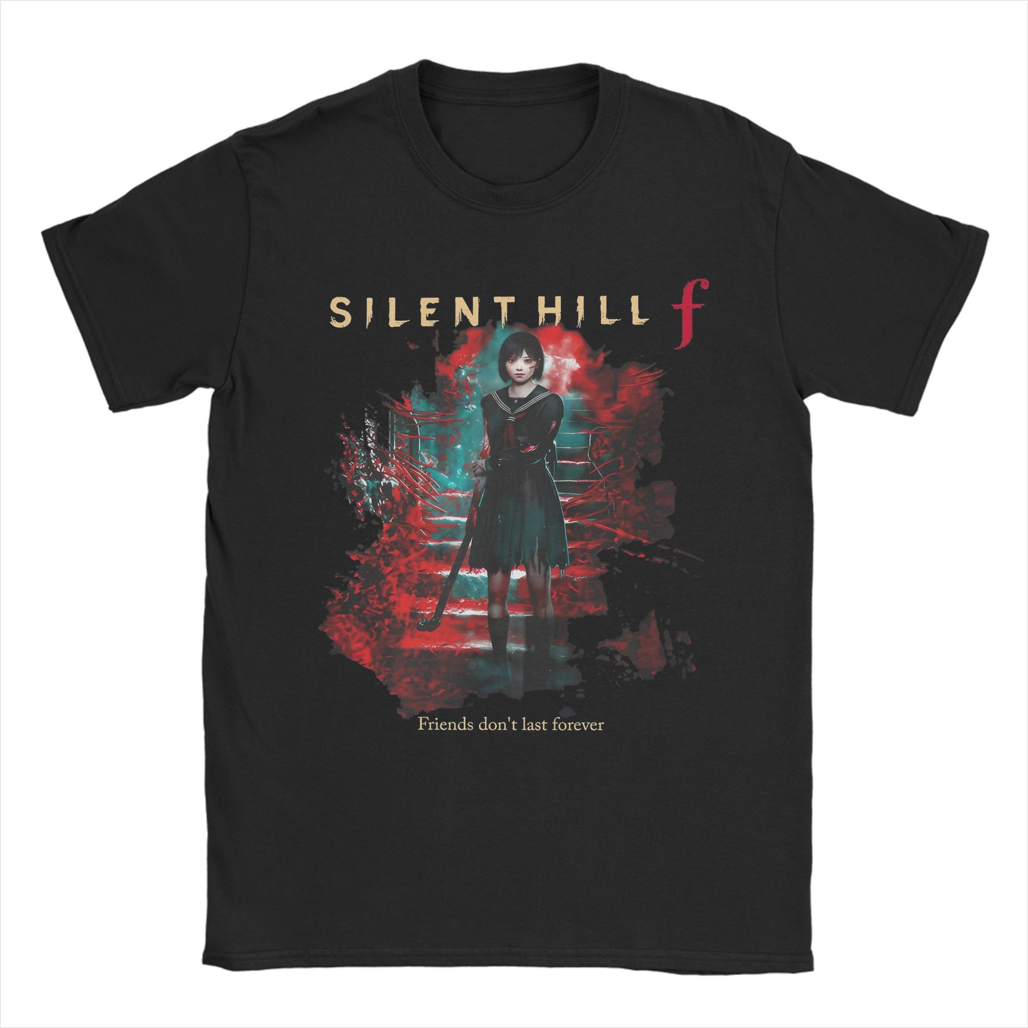 

Mens Womens Silent Hill F Horror Game 2025 Shirt Pure Cotton Graphic Print T-Shirt Gaming Lover Top Clothing 4XL